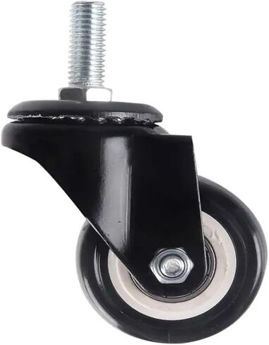 1 Piece/2 inch Swivel Caster M8/M10/M12 Screw/Double Bearing Swivel Brake Wheel/Silent Caster(Universal-8x15mm) in Saudi Arabia