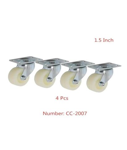 4 Pieces/lot 1.5 inch Fat Caster Flat Caster Industrial Furniture in Kuwait