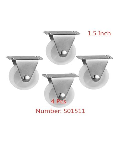 4 Pieces/lot 1.5 inch White Pp Directional casters Diameter 40mm Plastic Wheel tug Boat Furniture in Kuwait