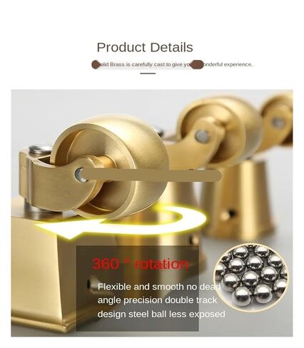 نقي النحاس النحاس دوارة المعادن المعدنية مسطحة العجلات الثقيلة دعم الأثاث الصامت دعم الساق سرير (أ) in Kuwait