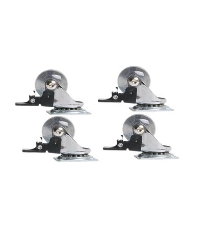 4pcs 1.5 بوصة العجلات الشفافة البولي يوريثان الشفافة مسطحة الفرامل الأثاث لعبة الأثاث in Kuwait