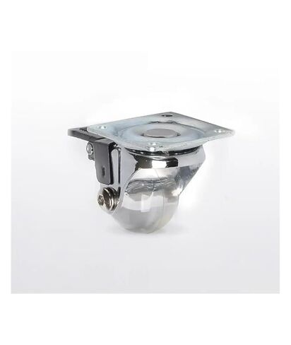 4pcs 1.5 بوصة العجلات الشفافة البولي يوريثان الشفافة مسطحة الفرامل الأثاث لعبة الأثاث in Kuwait