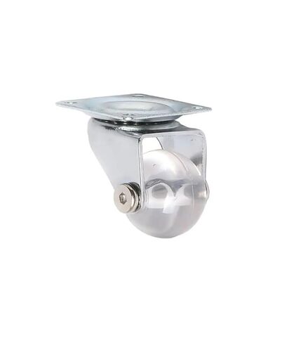 4pcs 1.5 بوصة العجلات الشفافة البولي يوريثان الشفافة مسطحة الفرامل الأثاث لعبة الأثاث in Kuwait