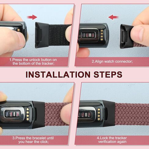 Braided Band Compatible with Fitbit Charge 6/Fitbit Charge 5, Soft Nylon Solo Loop Adjustable Replacement Wristband for Women Men in Kuwait