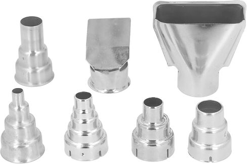 فوهة لحام الحرارة 7pcs 35mm فوهة فوهة مجموعة فوهة الهواء الساخن من الفولاذ المقاوم للصدأ لحام الأنابيب PVC تقلص in Saudi Arabia