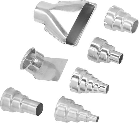 فوهة لحام الحرارة 7pcs 35mm فوهة فوهة مجموعة فوهة الهواء الساخن من الفولاذ المقاوم للصدأ لحام الأنابيب PVC تقلص in Saudi Arabia
