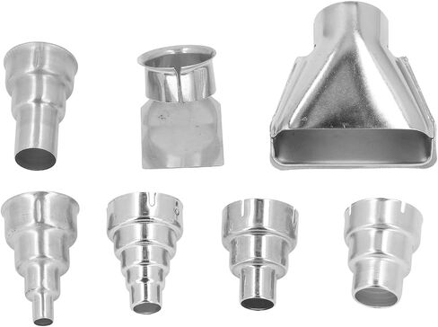 فوهة لحام الحرارة 7pcs 35mm فوهة فوهة مجموعة فوهة الهواء الساخن من الفولاذ المقاوم للصدأ لحام الأنابيب PVC تقلص in Saudi Arabia
