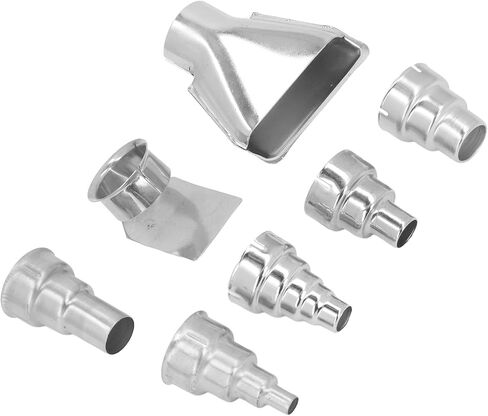فوهة لحام الحرارة 7pcs 35mm فوهة فوهة مجموعة فوهة الهواء الساخن من الفولاذ المقاوم للصدأ لحام الأنابيب PVC تقلص in Saudi Arabia