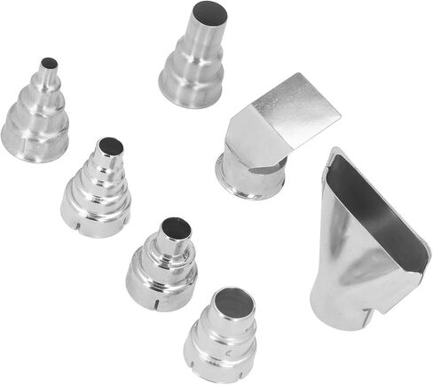 فوهة لحام الحرارة 7pcs 35mm فوهة فوهة مجموعة فوهة الهواء الساخن من الفولاذ المقاوم للصدأ لحام الأنابيب PVC تقلص in Saudi Arabia