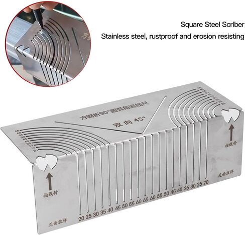 Purpose Scriber Arc and Angle Marking Tool 90 Degree Bend Parallel Line Arc Purpose Scriber for Square Pipe Cutting Welding in Saudi Arabia