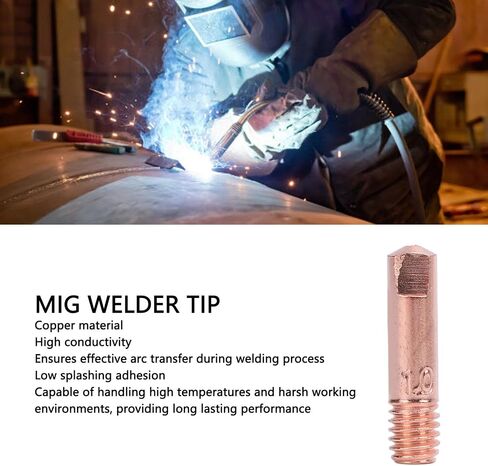 1mm Welding Tip 60 Pcs MIG Welder Tip 0.039in 1mm High Conductivity Copper Welding Tips for MB15 15AK in Saudi Arabia