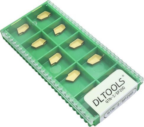 DLTOOLS Industrial GTN-2 (SP200) CVD المغلفة (الأصفر) CNC Carbide إدراج أدوات قطع الصلب ، 10 ٪ in Kuwait
