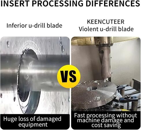 Fast Violent Drill Blade SPMG CNC Machine Tools Carbide Insert Stainless Steel Steel Tool Head SPGT U Drill Blade(SPMG060204-TG KT930S) in Saudi Arabia