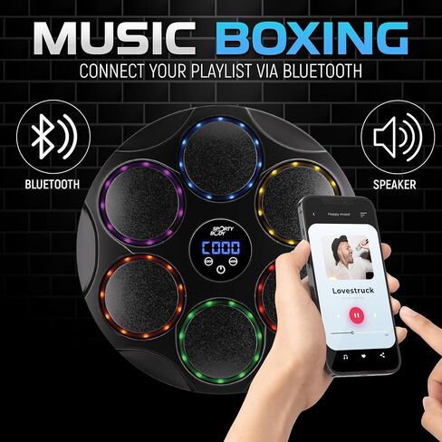 مدرب Beatbox للملاكمة الموسيقية من قبل الجسم الرياضي ، و 9 سرعات و 9 أوضاع ضوئية ، ومزامنة البلوتوث ، والعد التلقائي ، وجسم ABS متين للتدريبات المنزلية ، يدعم قوة اللكمة 440 رطلاً ، آلة الملاكمة المثبتة على الحائط in Saudi Arabia