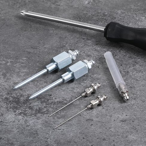 6-Pack Grease Needle Accessory Set, Stainless Steel Grease Needle Tip Kit Fitting Tool Accessory in Saudi Arabia