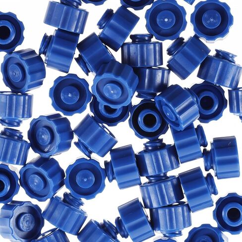 Lusofie 50 PCS CAPS ، غطاء طرف الإبرة ، قبعات طرف المحقنة ، لا يوجد غطاء قفل إبرة ، سهولة الاستغناء عن محقنة الأزرق لتغذية لوازم مختبر أنابيب التغذية in Saudi Arabia