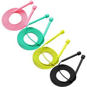 4 حزمة قابلة للتعديل الحبال ، حبل القفز لسرعة خفيفة الوزن خالية من التشابك ، حبل القفز الطويل 9.2 قدم للياقة ، التمرين ، ممارسة المدارس ، التدريب ، حبل تخطي للأطفال الفتيات الرجال الرجال نساء in Kuwait