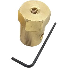 1pcs Motor Hexagonal Brass Shaft Coupling Inner Diameter 3mm 4mm 6mm 8mm Coupler Motor Shaft Couplings for Smart Toy Car(4mm) in Saudi Arabia