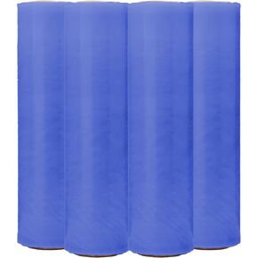 The Boxery 18''X1500' Per Roll of Stretch Wrap (Purple) - 4 Rolls Included (80 Gauge) - Industrial Strength Stretch Wrap Film Purple Cling Plastic for Shipping, Moving and Packaging in Kuwait