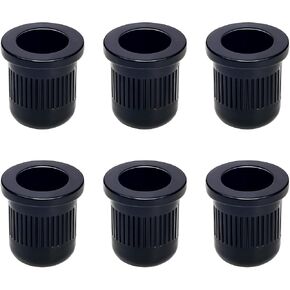 Banworks Bass String Mounting Ferrules 9.8mm (25/64") String Through Body Ferrule for Bass Guitar Pack of 6 JT/CXK-02 Chrome in Saudi Arabia