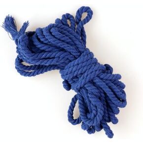 حبل قطني متعدد الأغراض الناعم - الحبال الملونة الصديقة للبشرة - مصنوعة يدويًا من المواد الخام والزيت المنتهي (أحمر ، 26 قدمًا) in Kuwait