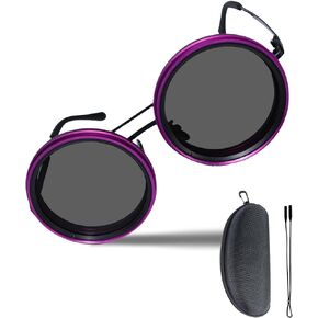 Adjustable Tint Sunglasses with Eyewear Rope - ND Filter 1-9 Gears Manual Tint Control, Polarized UV400 Protection in Saudi Arabia