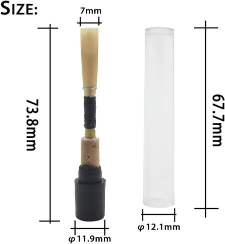 Oboe Reed, Reeds Medium Soft Oboe Reed With Plastic Storage Instrument Part in Kuwait