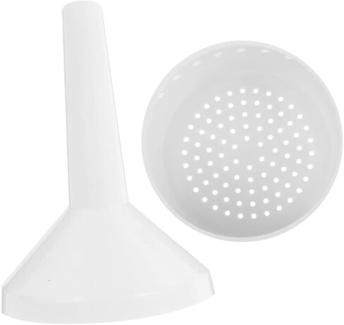 2pcs Funnels Acid Alkali Resistant Large Wide Mouth Plastic Funnel Strainer for Labs Kitchen in Saudi Arabia