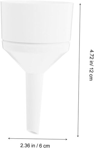 2pcs Funnels Acid Alkali Resistant Large Wide Mouth Plastic Funnel Strainer for Labs Kitchen in Saudi Arabia