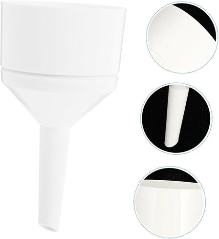 2pcs Funnels Acid Alkali Resistant Large Wide Mouth Plastic Funnel Strainer for Labs Kitchen in Saudi Arabia