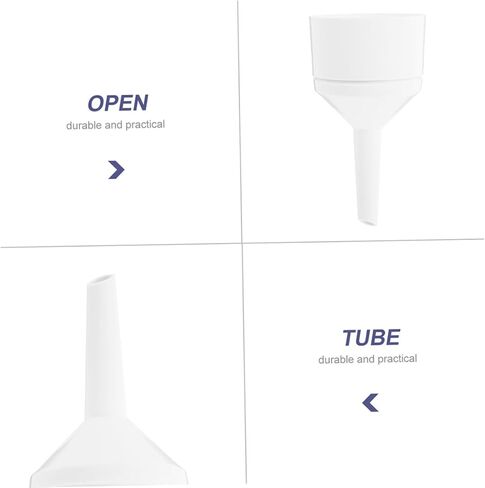 2pcs Funnels Acid Alkali Resistant Large Wide Mouth Plastic Funnel Strainer for Labs Kitchen in Saudi Arabia