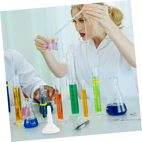 2pcs Plastic Buchner Funnel Set Acid Alkali Resistant Lab Filtering Tool for Experiments High Temperature Tolerance Vacuum Filtration for Paper Filtering in Saudi Arabia