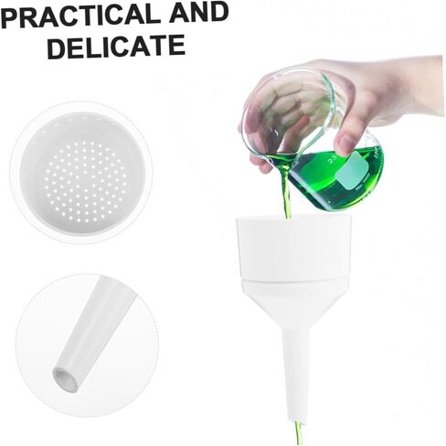2pcs Plastic Buchner Funnel Set Acid Alkali Resistant Lab Filtering Tool for Experiments High Temperature Tolerance Vacuum Filtration for Paper Filtering in Saudi Arabia