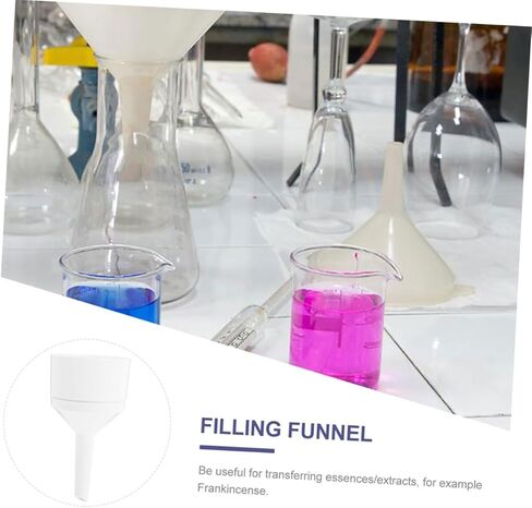 2pcs Plastic Buchner Funnel Set Acid Alkali Resistant Lab Filtering Tool for Experiments High Temperature Tolerance Vacuum Filtration for Paper Filtering in Saudi Arabia