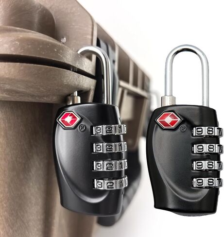 2 حزمة TSA أقفال حالة بندقية معتمدة لحالات المسدس ، 4 أرقام أقفال سفر الأوقاف التحرير والسرد للحالات الصعبة الصغيرة ، الحالات الحاملة ، مزيج أقفال TSA لخزائن الصالة الرياضية ، الأمتعة ، الخزانات ، حقائب الظهر in Saudi Arabia