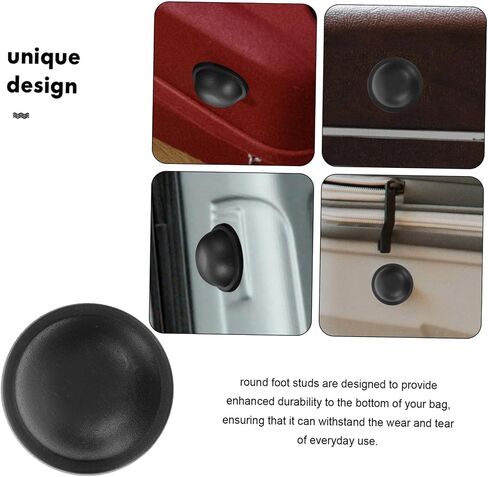 NUOBESTY 4pcs Sturdy Round Bag Rivets Plastic Replacement Feet for Handbags Suitcases and Travel Bags for DIY Craft Projects and Accessories in Saudi Arabia