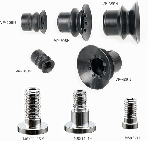 10pcs فراغ مصاصة VP10RSN/VP20BBSN السيليكون مزدوج متعدد الطبقات حقن التكلفة ملحقات آلة التلاعب (VP6R ، أبيض) in Saudi Arabia