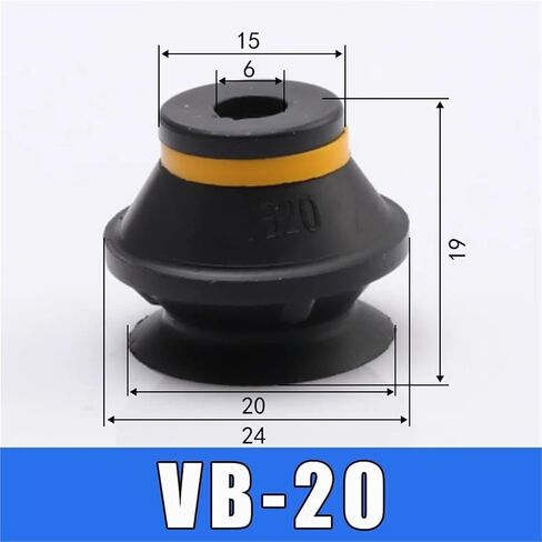 إكسسوارات معالجتها مصاصة VB10 20 30 40 50 مخصصة لفراش الفراغ المخصصة لسيطة تشاك (VB-50 أسود) in Saudi Arabia