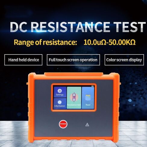 Portable Transformer DC Resistance Tester with Maximum Short Circuit Current 10A Resistance Range 10.0uΩ-50.00KΩ Resolution Ratio 0.1 UΩ Precision ±0.2% FS±10dgt 500 Groups Data Storage in Saudi Arabia