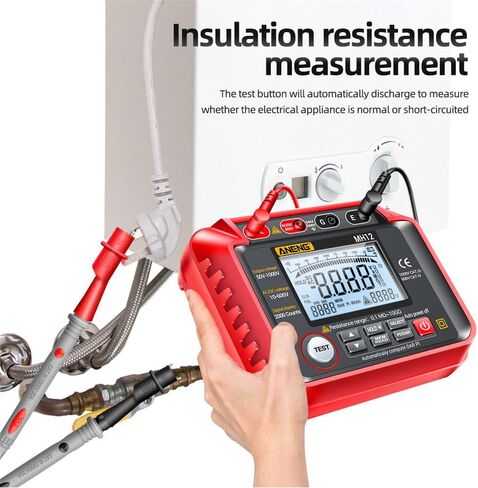 MH12 عزل earth Resistance Tester Digital Meter AC DC Ammeter Transistor Tester LCD MEGOHMMETER METER in Kuwait