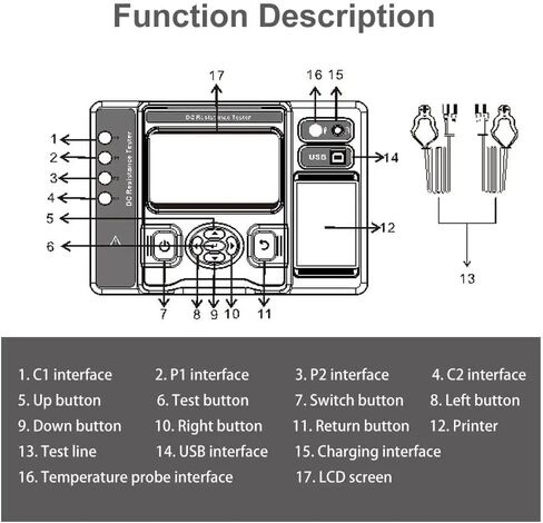 20A Transformer DC Resistance Tester DC Resistance Testers with Four-Wire Test Method Test Current 20A、10A、5A、1A、0.1A、10mA、1mA Resistance Range 10.0uΩ-1000.0KΩ Resolution 0.1 UΩ in Saudi Arabia