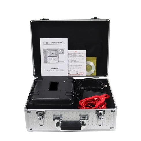 اختبار مقاومة DC المحول مع دقة الدقة القصيرة الدقة 20A ± 0.2 ٪ FS طريقة اختبار أربعة أسلاك CU ، AL ، FE ، AU ، AG اختبار واجهة USB 800 SET تخزين البيانات in Kuwait