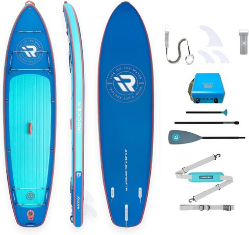 Irocker في جميع أنحاء حوالي 11 7.0 قابلة للنفخ قابلة للوقوف Paddle Board Premium SUP وملحقات - مصنوعة لجميع مستويات المهارات - السرعة والاستقرار in Kuwait