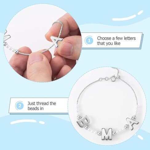 400pcs Large Alphabet Letter Beads,A-Z Big Bubble Letter Charms for Jewelry Making, Bracelets, Necklaces, Keychains, DIY Crafts, Plastic Beads for Personalized Accessories in Saudi Arabia