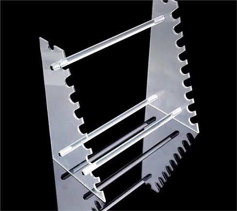 Double Sided Lab Pipette Holder with Organic Glass Shelf for Laboratory(2 PCS) in Saudi Arabia