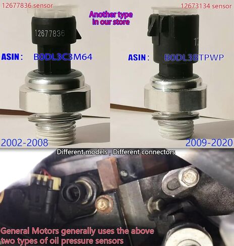 12677836 مستشعر ضغط الزيت لـ Chevy Silverado 1500 2500 3500 ، Express ، Corvette ، Suburban Avalanche Impala Tahoe ، لـ GMC Sierra ، Savana ، Yukon ، Envoy 2002-2008 in Kuwait