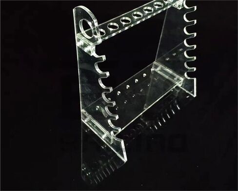 Laboratory 7x7 Positions Organic Glass Pipette Rack Double Sided Laboratory Pipette Stand Support (1 PC) in Saudi Arabia