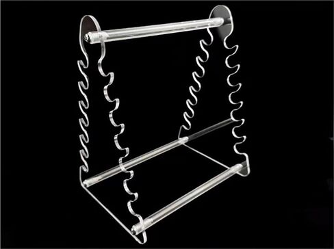 Laboratory 7x7 Positions Organic Glass Pipette Rack Double Sided Laboratory Pipette Stand Support (1 PC) in Saudi Arabia