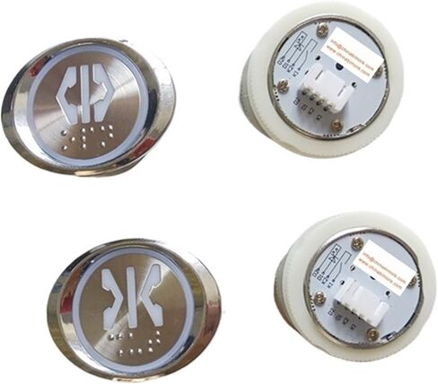 Elevator Push Button Oval Buttons Lift Spare Parts White Light Open Close Door Use in Saudi Arabia