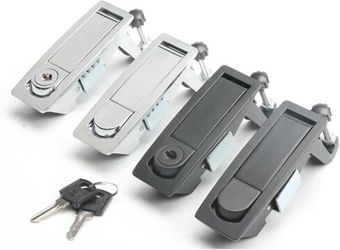 MS606 BOX METAL BOX BOUNS LOTCH AIR AIR AIL LOCKS LOCKS LOCK 1PCS (أسود لا مفتاح) in Saudi Arabia